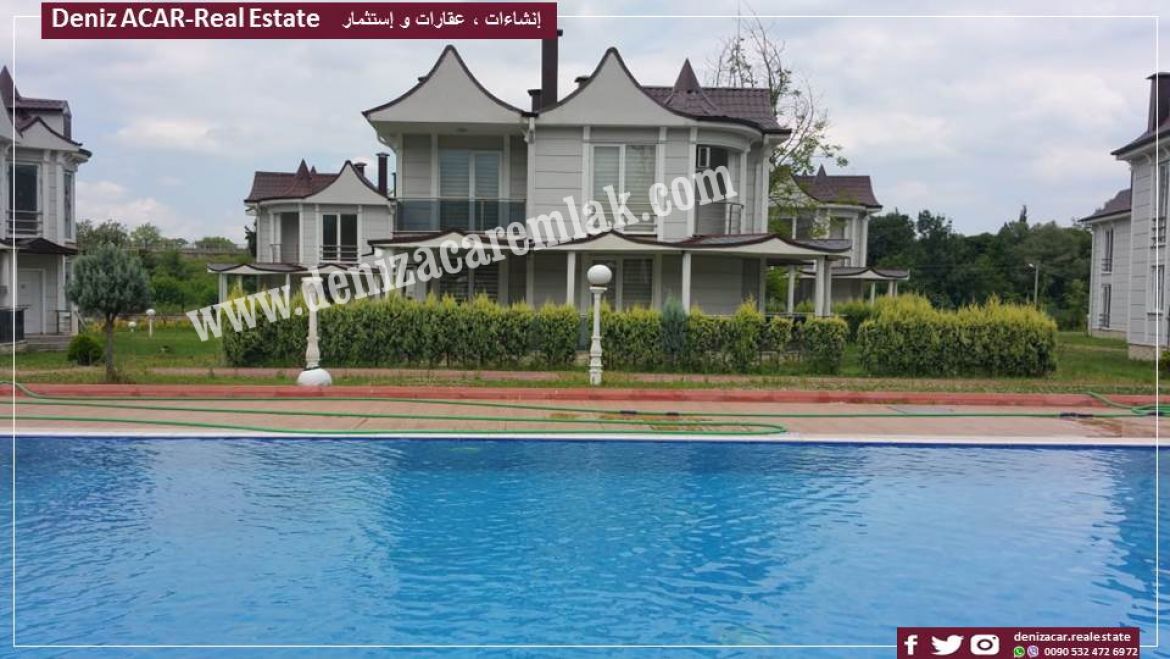 Sakarya Sapanca Magnificent Deluxe Villas in Kirkpinar Villa For Sale